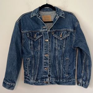 1980's Vintage Levi's Women's 37405 Copper Tab Trucker blue Denim Jacket